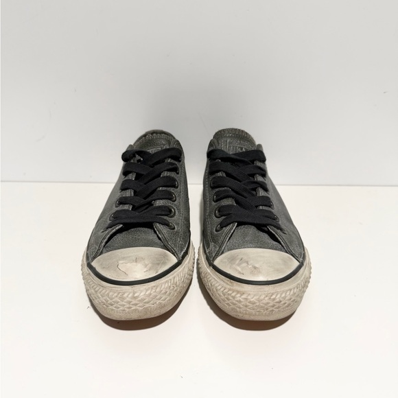 Converse X Chuck Taylor Ox John Varvatos Pebbled Black Leather Size 6.5 - Picture 3 of 9